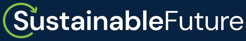 Sustainable Future White-Blue Background