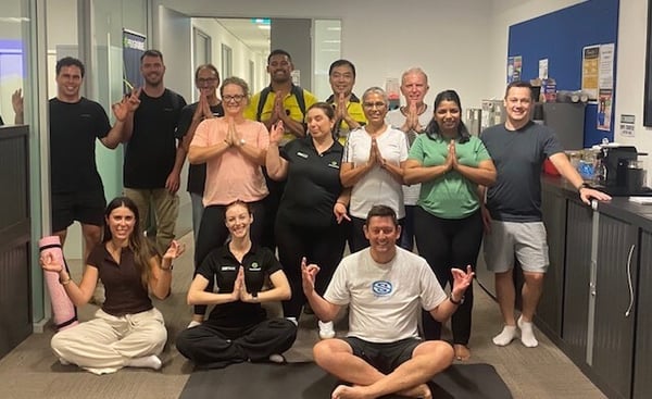 Yoga group photo