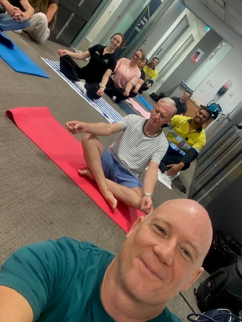 Yoga selfie