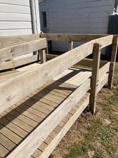 rear ramp handrails after close up