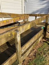 rear ramp handrails before