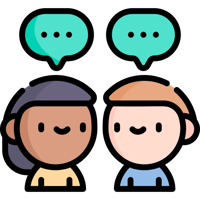 talking