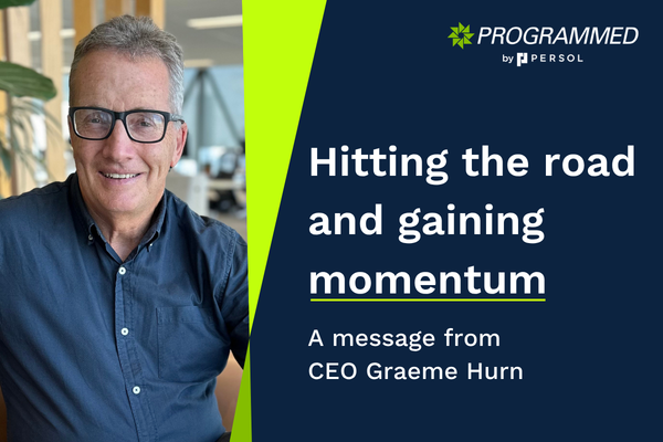 Hitting the road and gaining momentum - A message from CEO Graeme Hurn