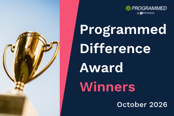 Celebrating our Programmed Difference Award winners for October 2026!