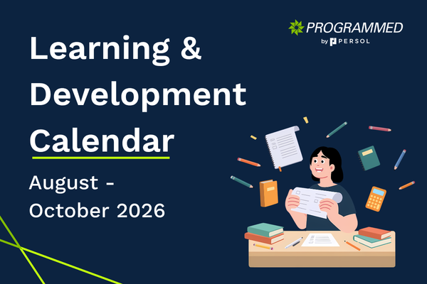 Learning & Development Calendar: August - October 2026