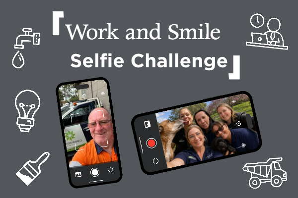Work and Smile Selfie Challenge - Different Jobs, One Programmed - October edition