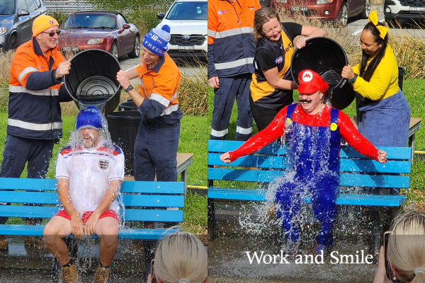 Our water teams get chilly in support of FightMND!
