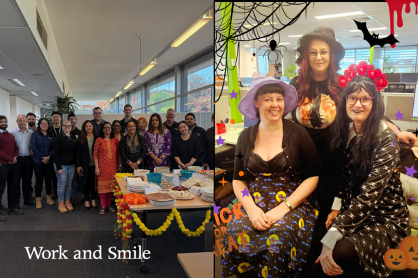 Teams celebrate vibrant Diwali and spooky Halloween
