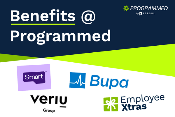 Benefits @ Programmed - Employee Xtras, Veriu Group, Bupa, E-Bikes