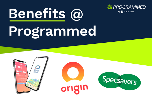 Benefits @ Programmed - Survey, Specsavers, Origin, Wellbeing Challenge