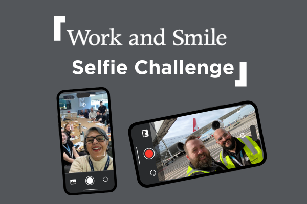 Work and Smile Selfie Challenge - most creative team selfie winner and NEW Challenge!