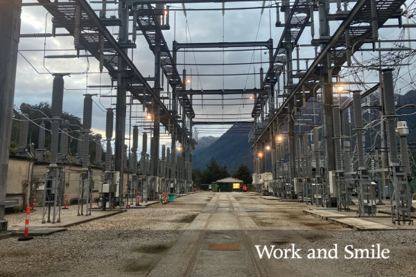 Powering up together with a visit to Transpower Manapouri Substation